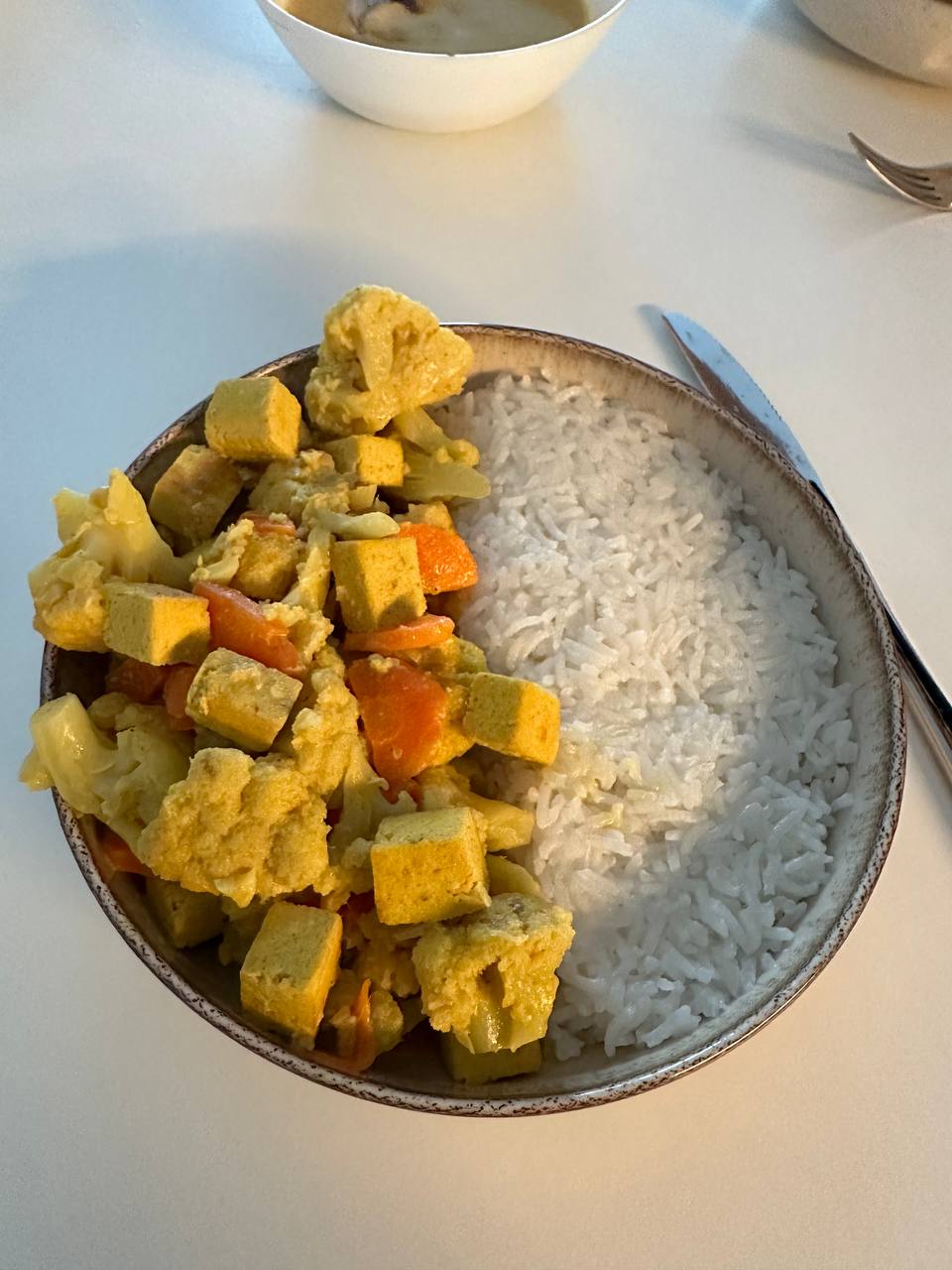 Curry With Rice And Soup