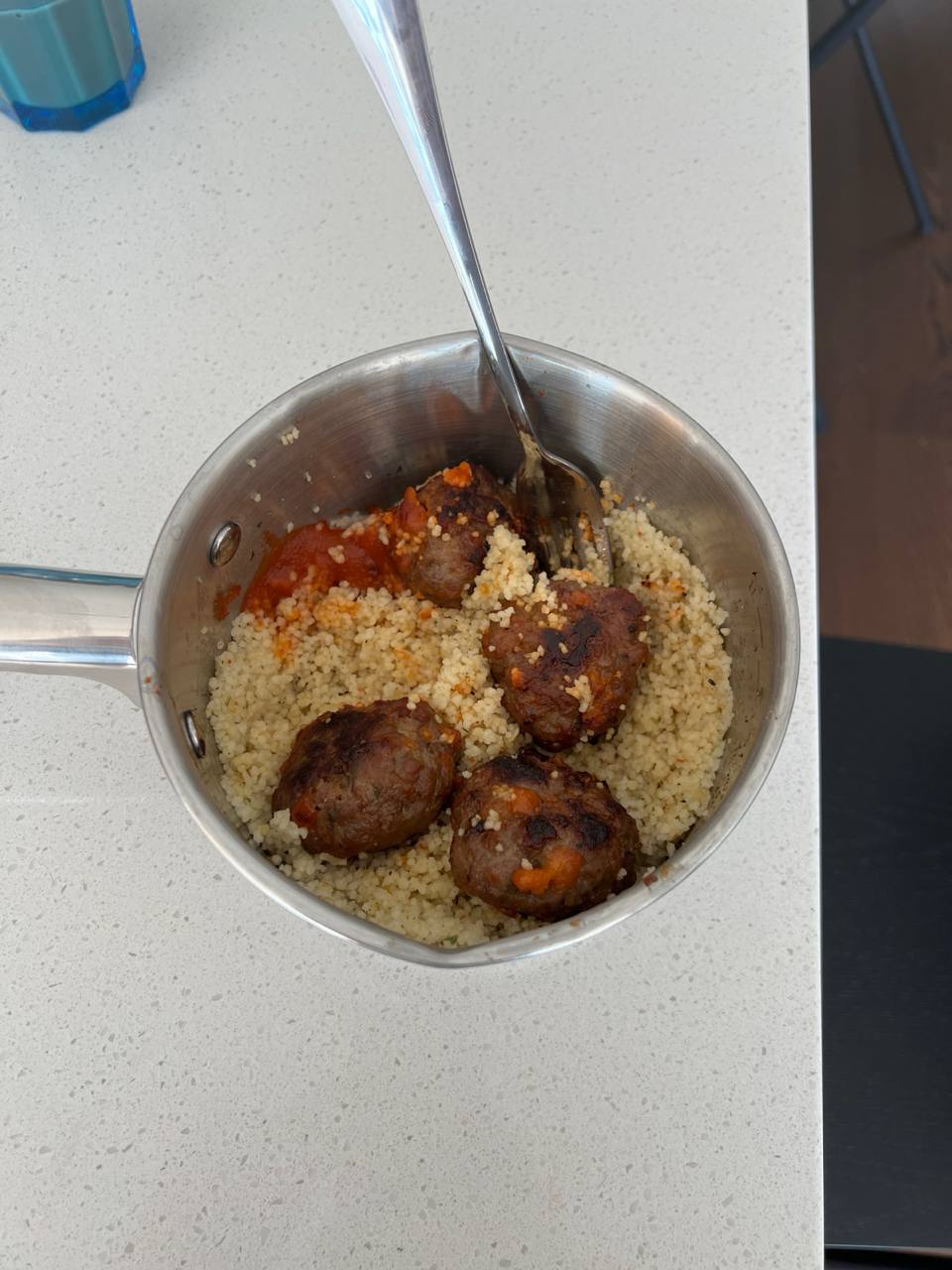 Couscous And Meatballs With Red Sauce