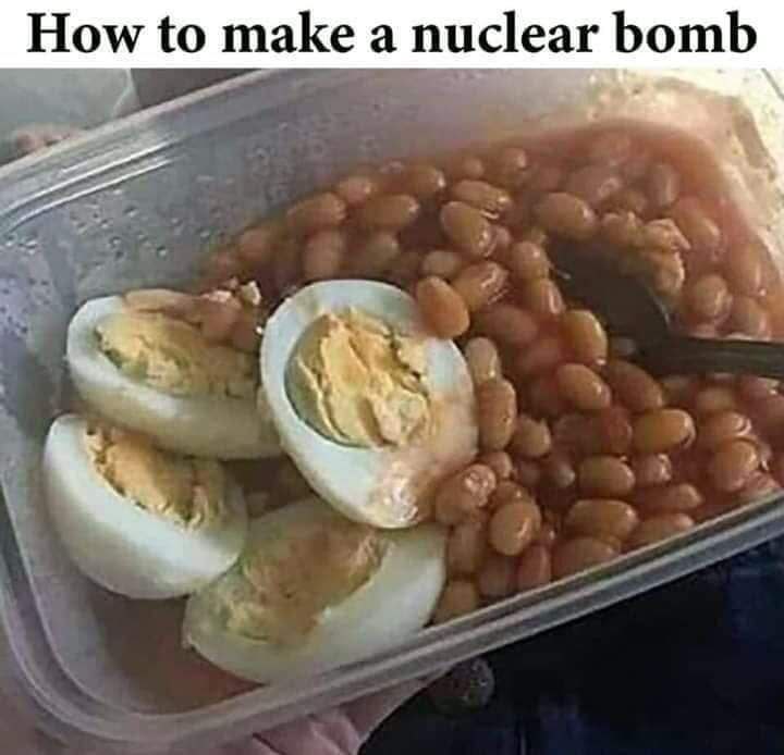 Baked Beans With Hard-boiled Eggs