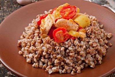 Buckwheat Groats With Chicken, Tomatoes, And Potatoes