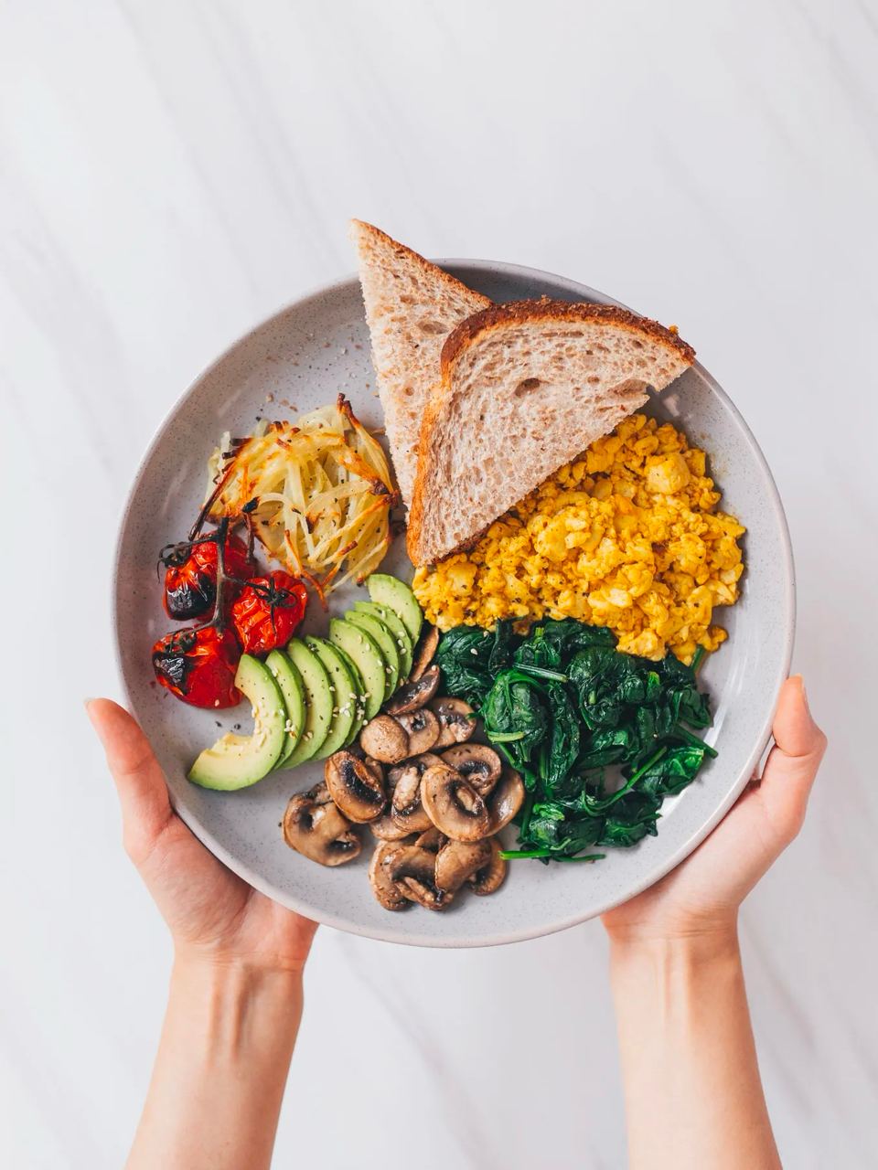 Vegetarian Breakfast Or Brunch Plate