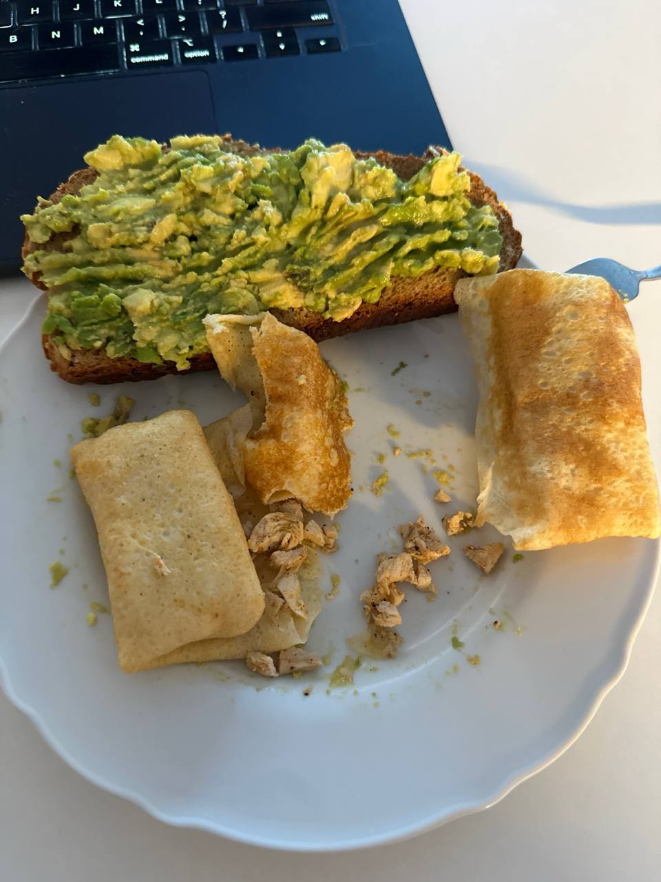 Avocado Toast, Chicken Crepes