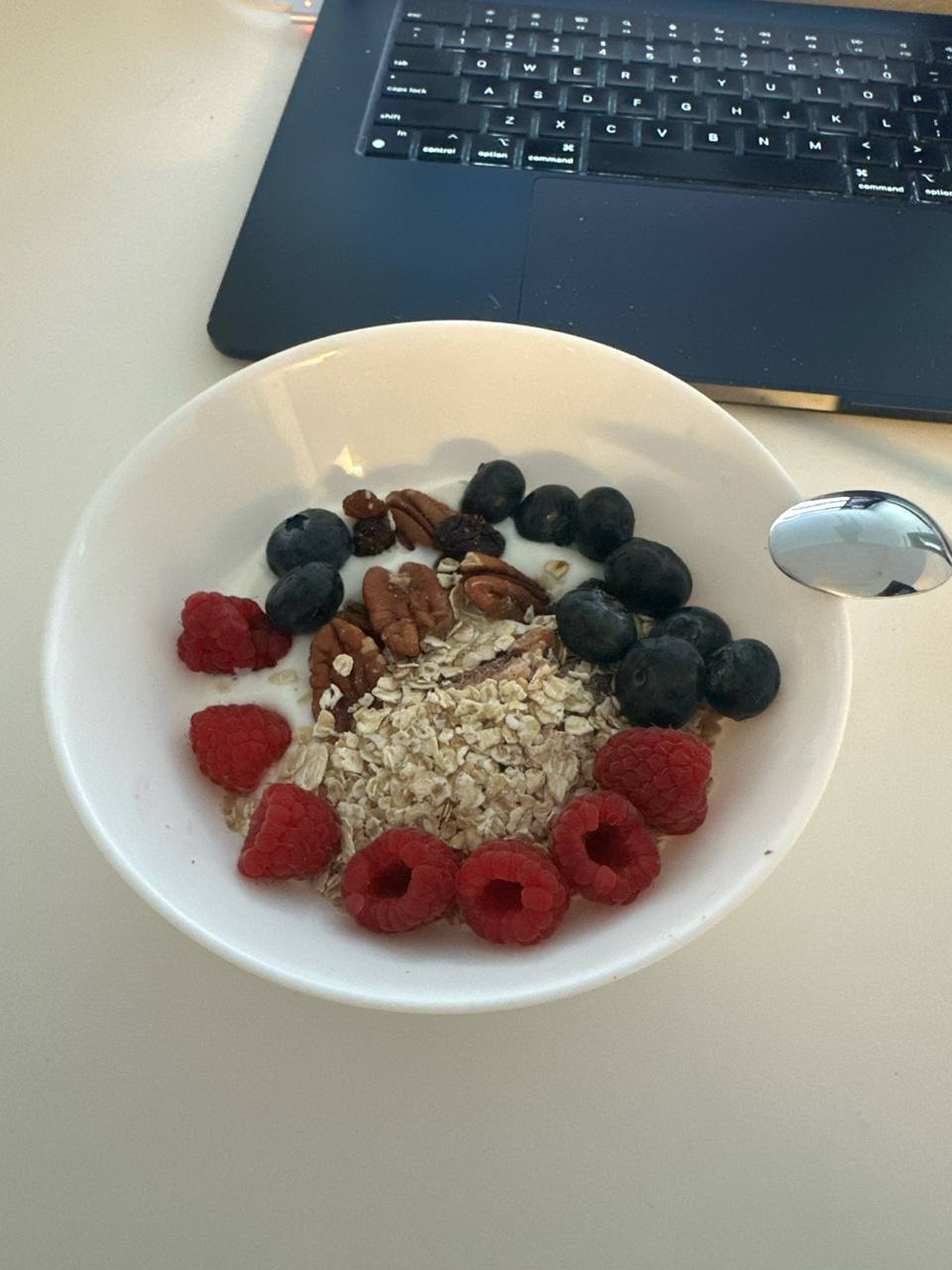 Yogurt Bowl With Berries, Oats, And Nuts