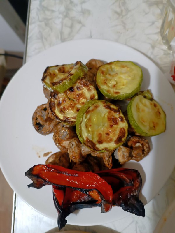 Grilled Vegetable And Sausage Platter