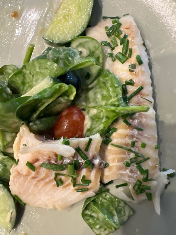 Grilled Salmon with Salad