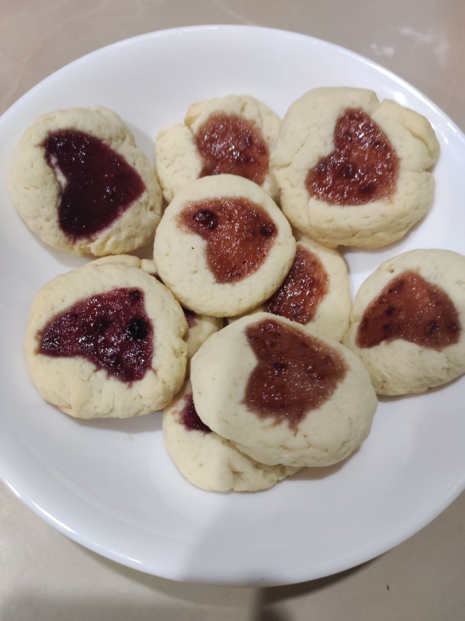 Thumbprint Cookies With Jam Filling