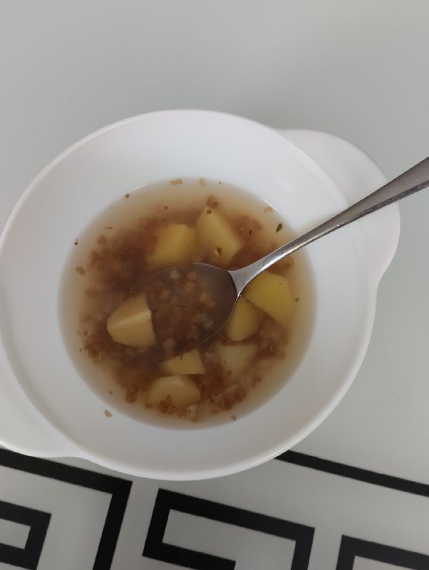 Potato Soup Or Potato Dish With Broth