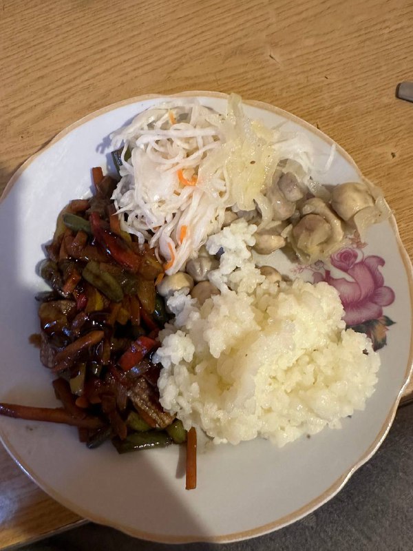 Mixed Asian Cuisine Plate