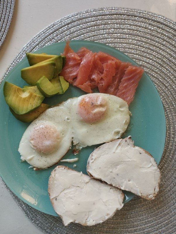 Smoked Salmon, Avocado, And Cream Cheese On Toast