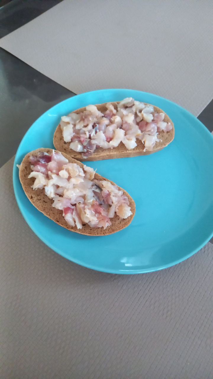 Open-faced Seafood Salad Sandwich