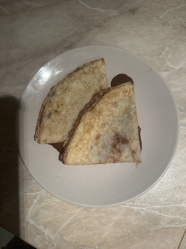 Pancakes With Chocolate Spread