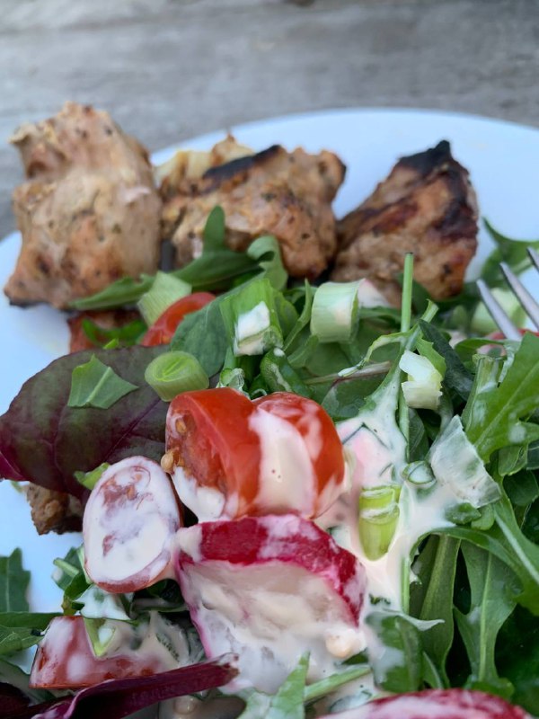 Grilled Chicken With Mixed Green Salad