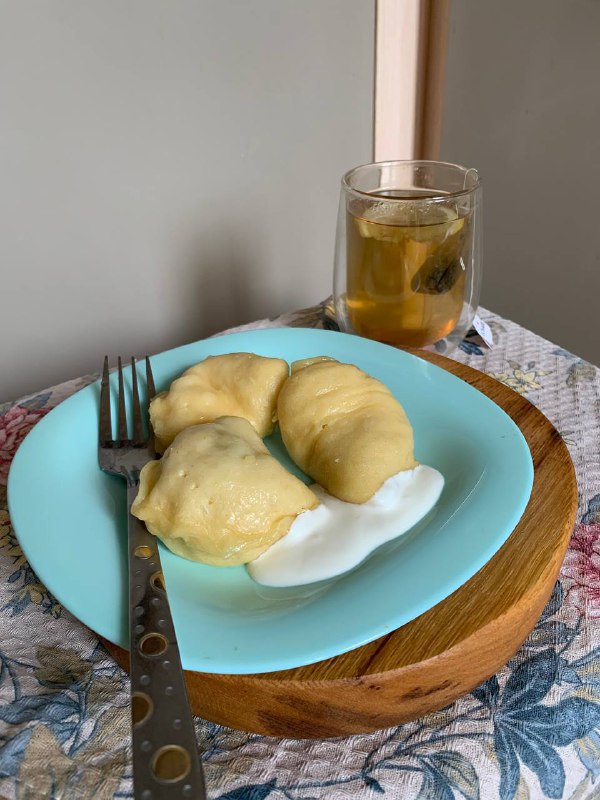 Potato Dumplings with Sour Cream