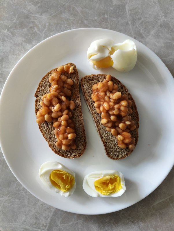 Beans On Toast With Boiled Egg