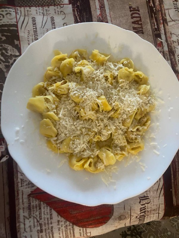 Tortellini With Grated Cheese