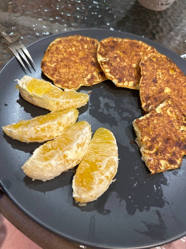 Pancakes With Orange Slices