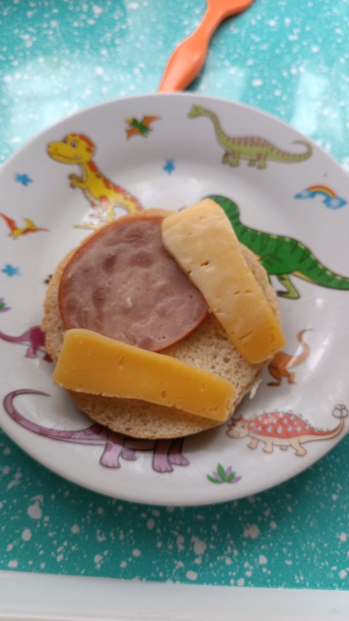 Open-faced Sandwich With Ham And Cheese
