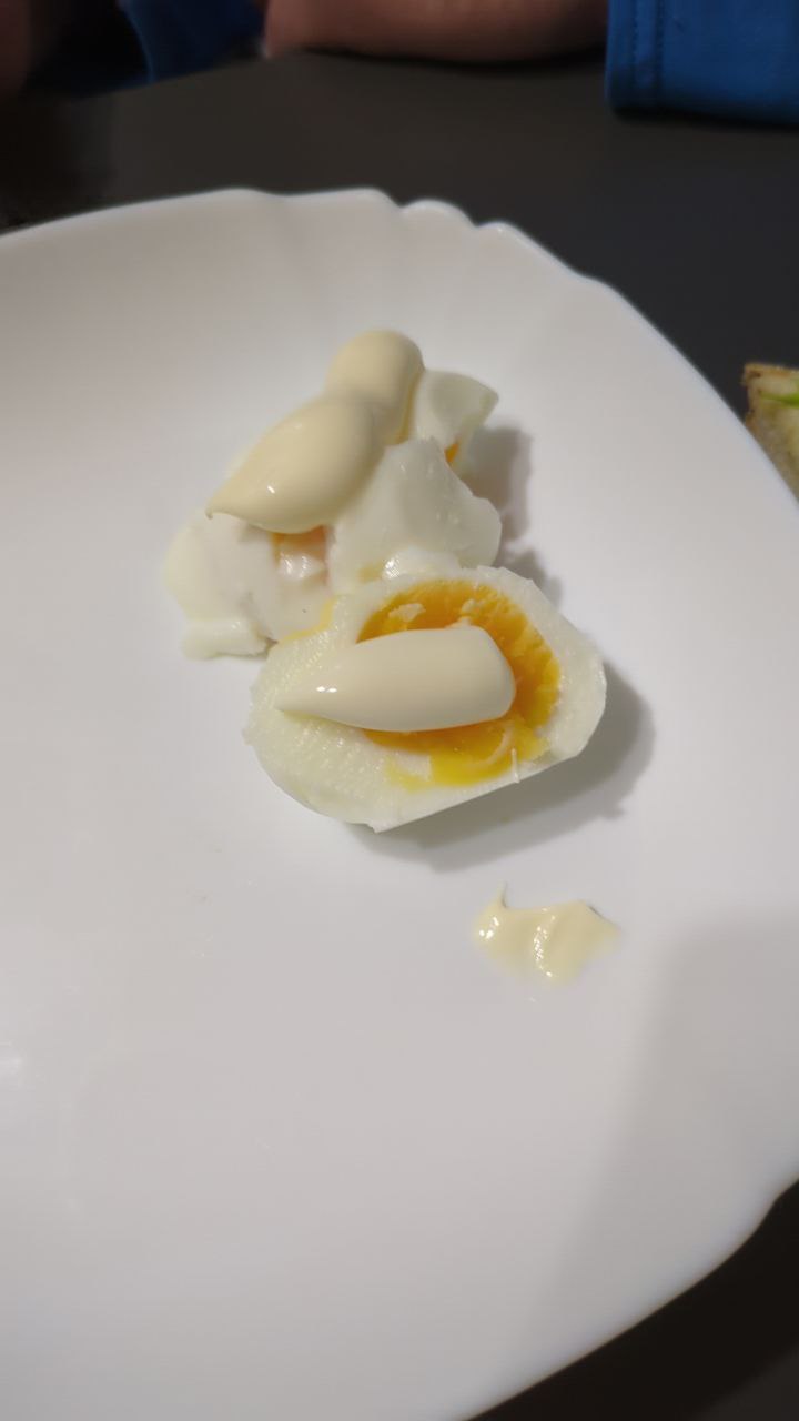 Boiled Egg With Mayonnaise