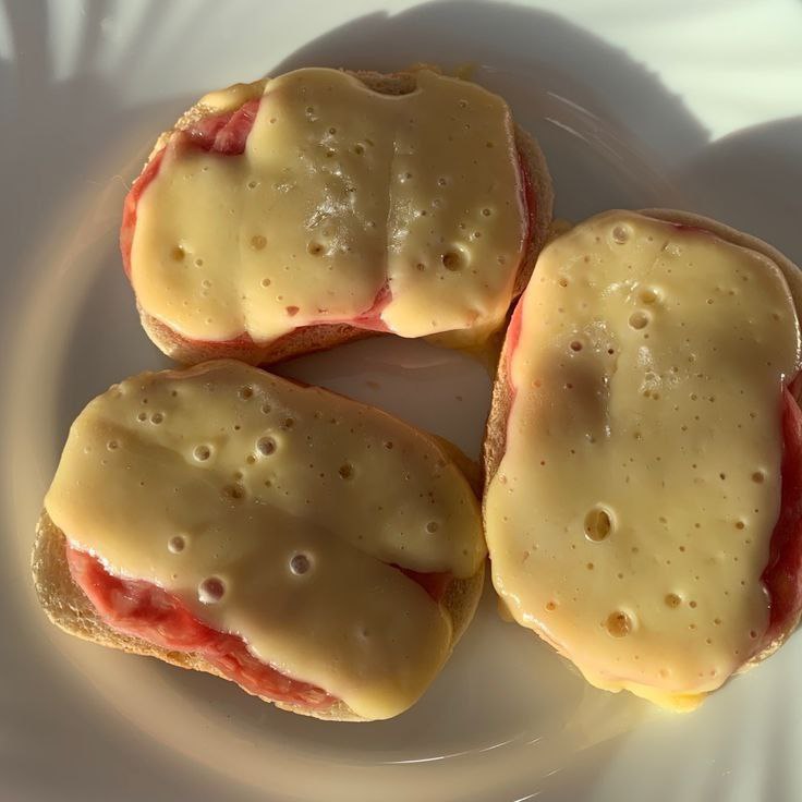 Open-faced Ham And Cheese Sandwich