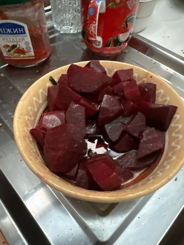Cubed Boiled Beets