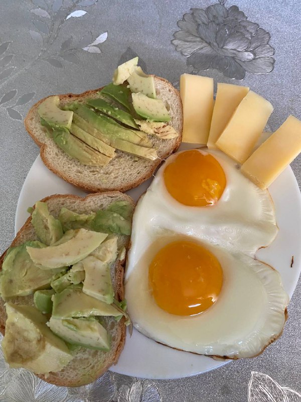 Avocado Toast With Eggs And Cheese