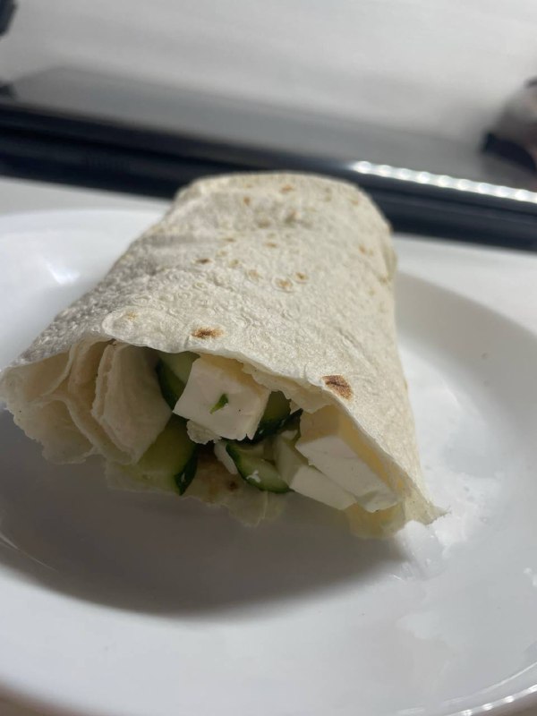 Wrap With Cheese And Vegetables