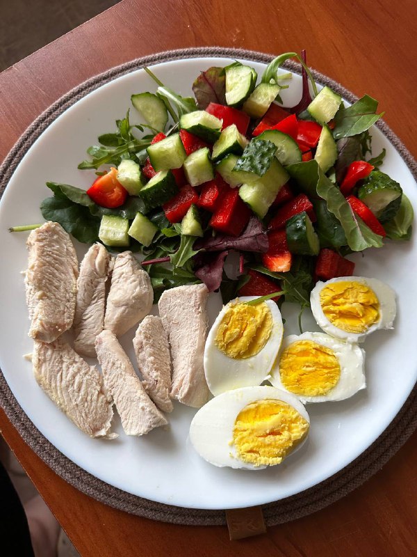 Chicken Salad With Boiled Eggs