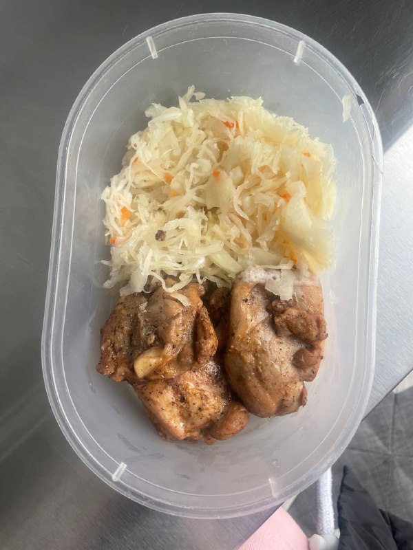 Sautéed Or Grilled Chicken Thighs With Sauerkraut