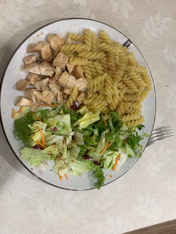 Grilled Chicken Pasta With Side Salad