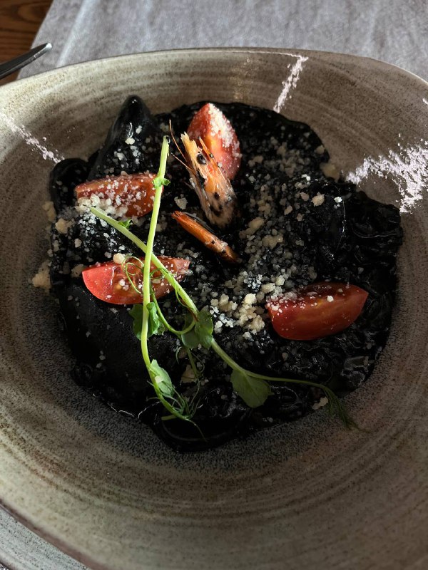 Squid Ink Pasta With Seafood