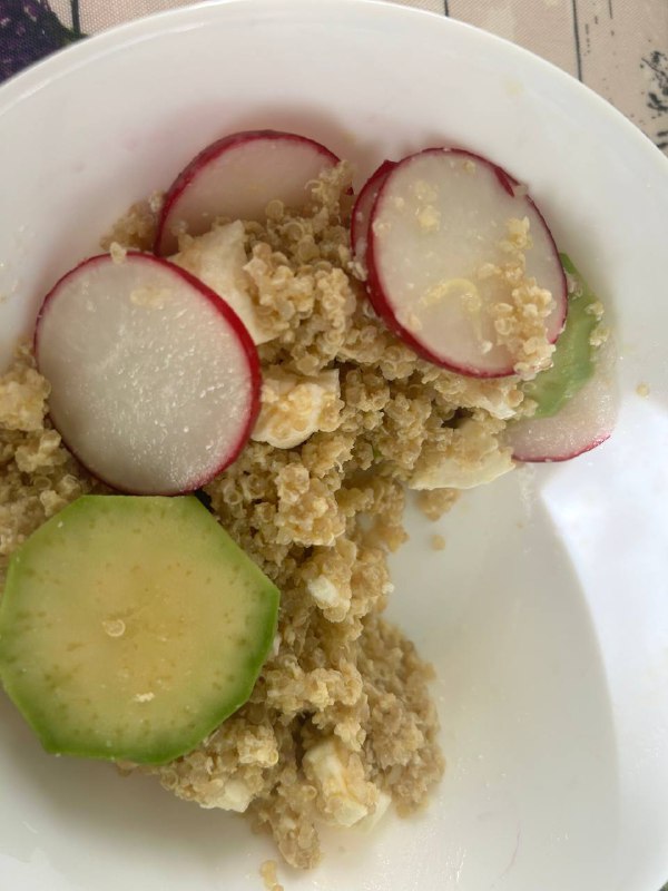 Quinoa Salad With Radishes And Cucumber
