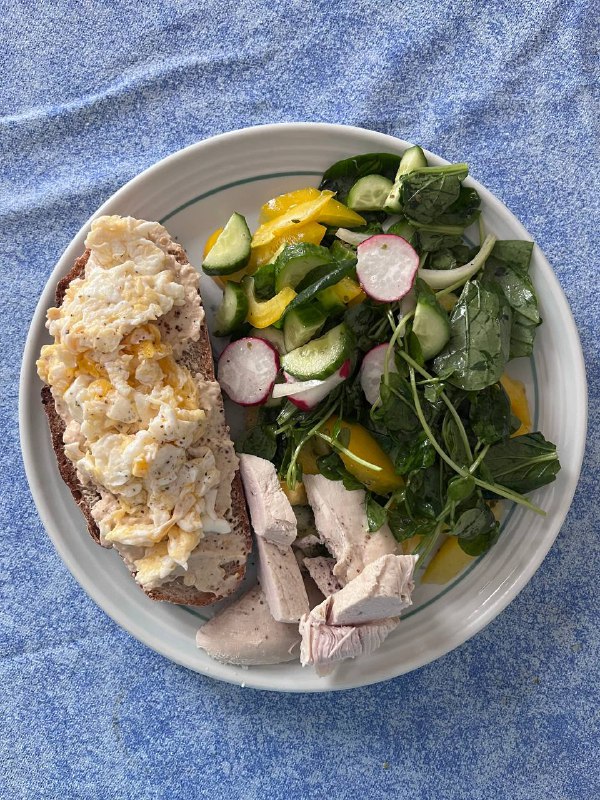 Chicken Salad With Egg Sandwich