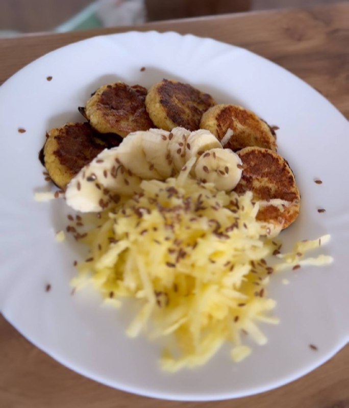 Potato Pancakes With Bananas And Seeds