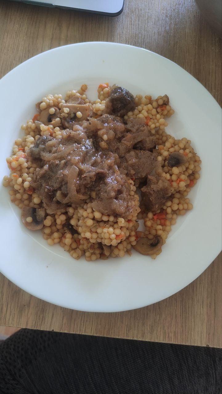 Beef Stew With Israeli Couscous