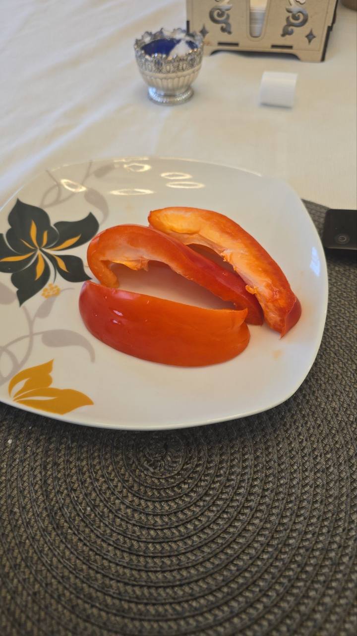 Sliced Red Bell Pepper