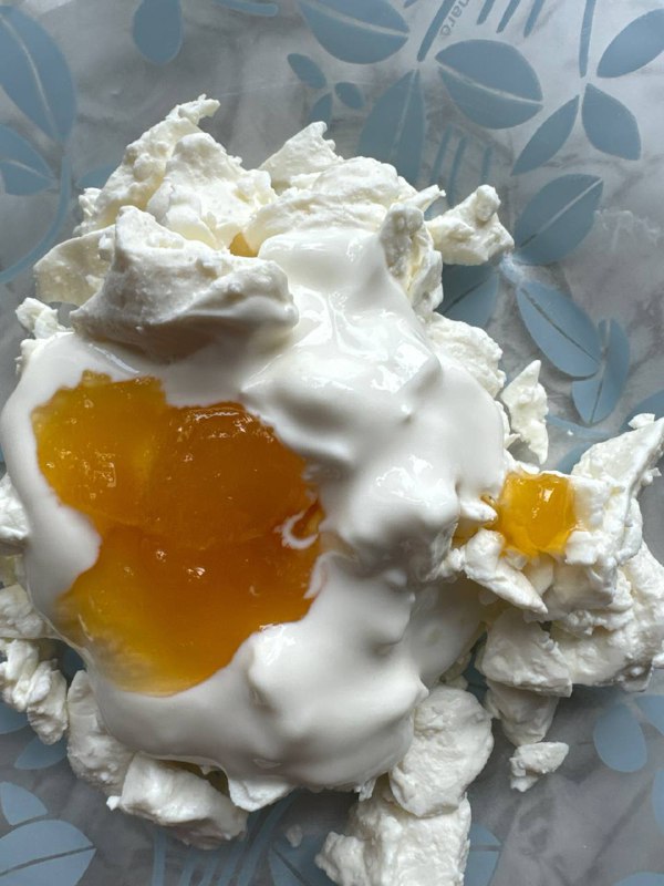 Cottage Cheese With Peach Jam