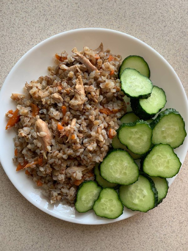 Buckwheat With Chicken And Cucumber