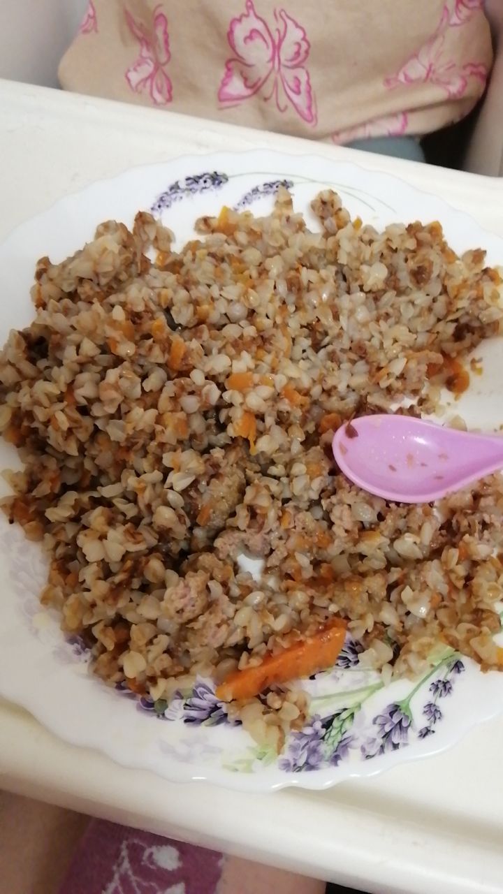 Buckwheat With Ground Meat And Carrots