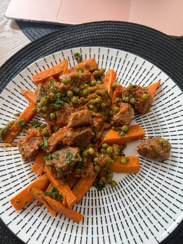 Beef Stew With Sweet Potatoes And Peas