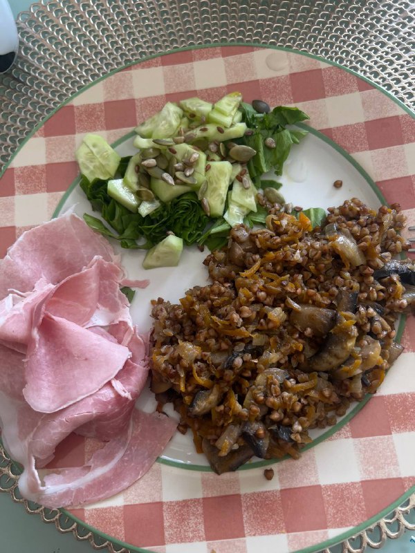 Buckwheat Salad With Ham