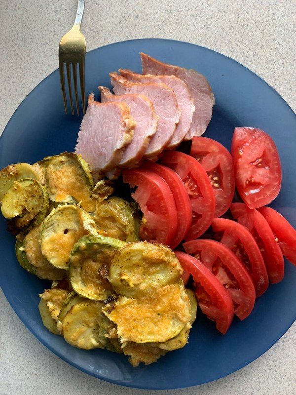 Baked Zucchini With Ham And Tomatoes