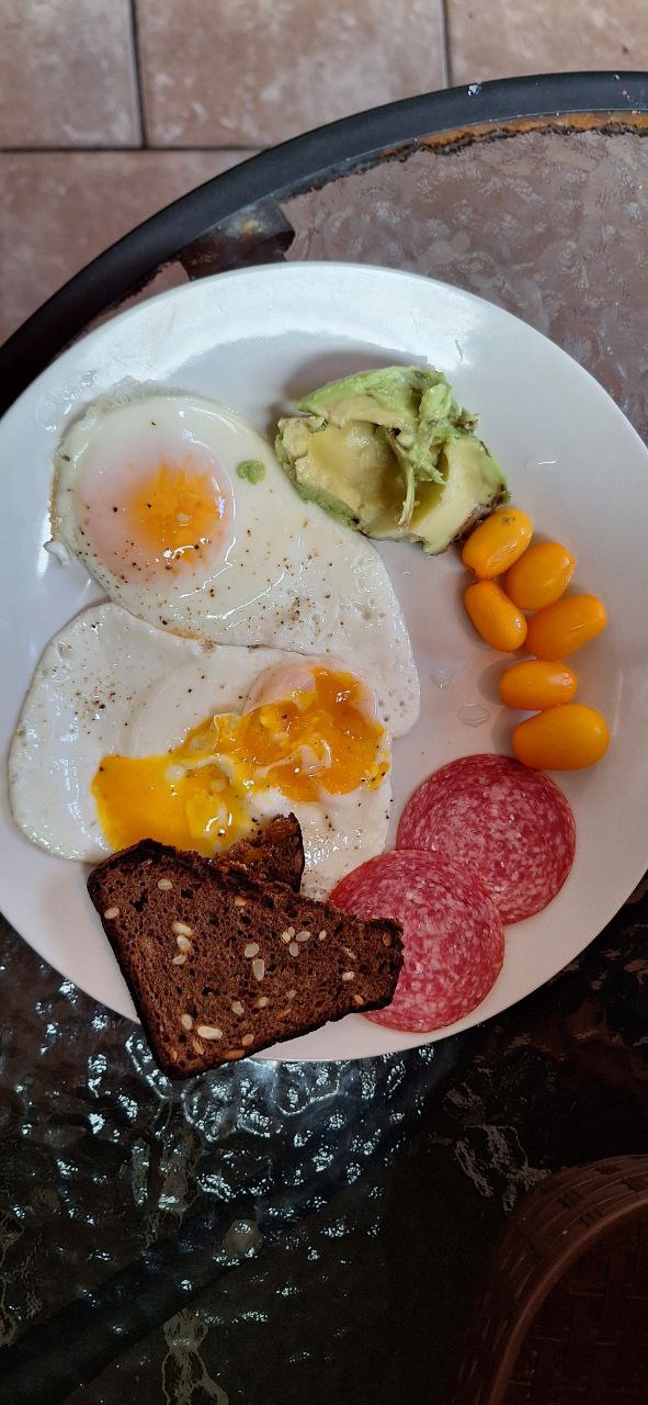 Fried Eggs With Accompaniments