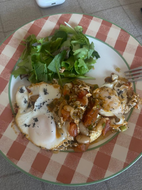 Shakshuka with Mixed Greens