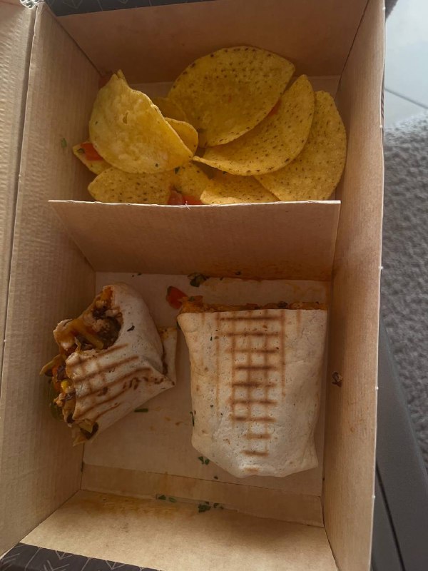 Burrito with Tortilla Chips