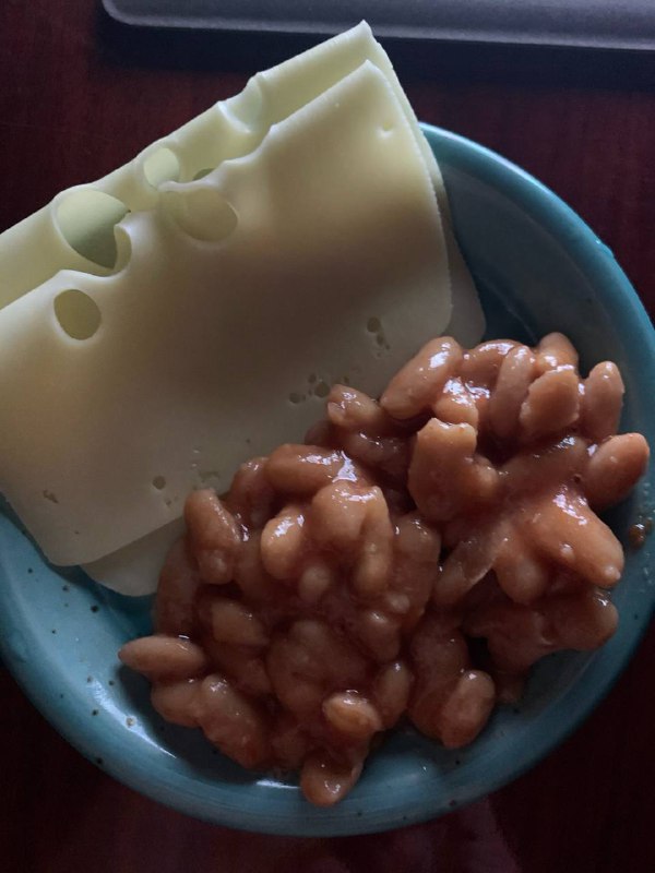 Baked Beans And Swiss Cheese