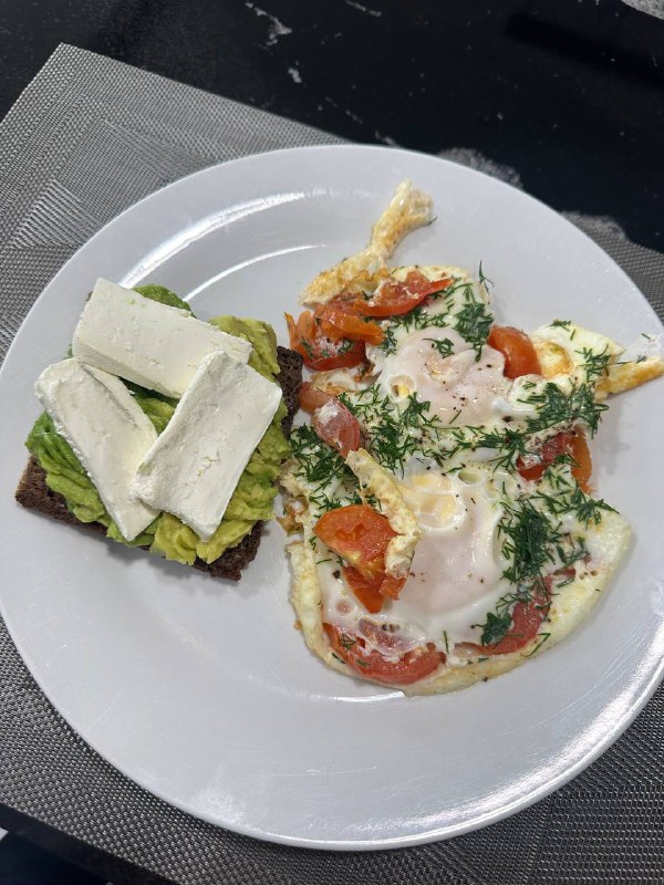 Avocado Toast With Eggs And Cheese