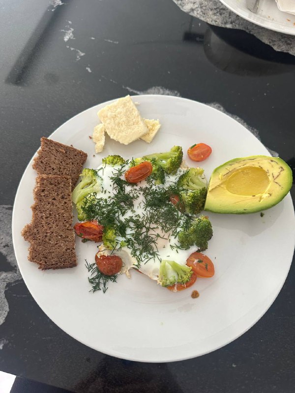 Egg And Vegetable Plate With Avocado