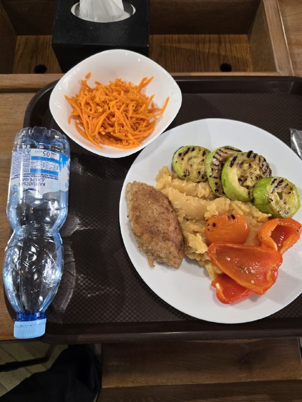 Grilled Vegetables And Mashed Potatoes With Chicken