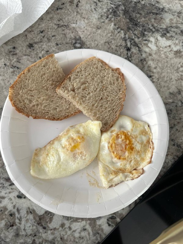 Fried Eggs With Bread