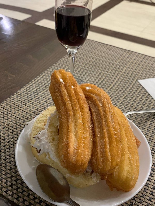 Churros With Ice Cream